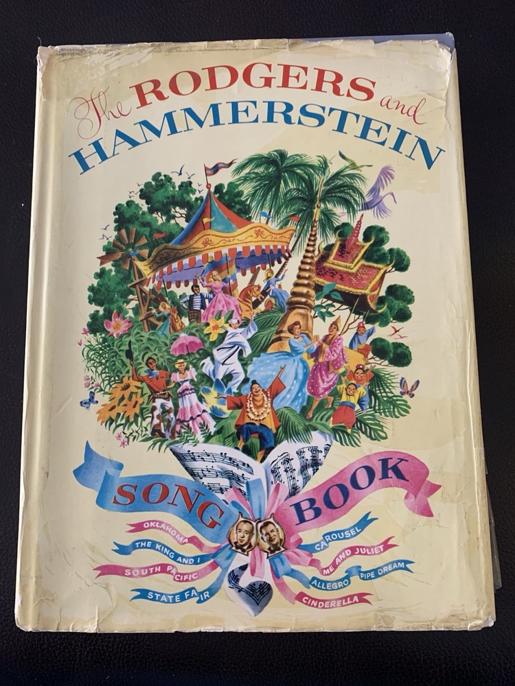 Vintage 1958 The Rodgers And Hammerstein Song Book Illustrated With Hardcover