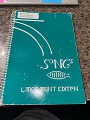 Songs Large Print Edition Yohann Anderson Spiral Bound 1995 Rare