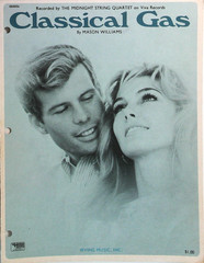 Classical Gas Vintage Sheet Music by Mason Williams 1968