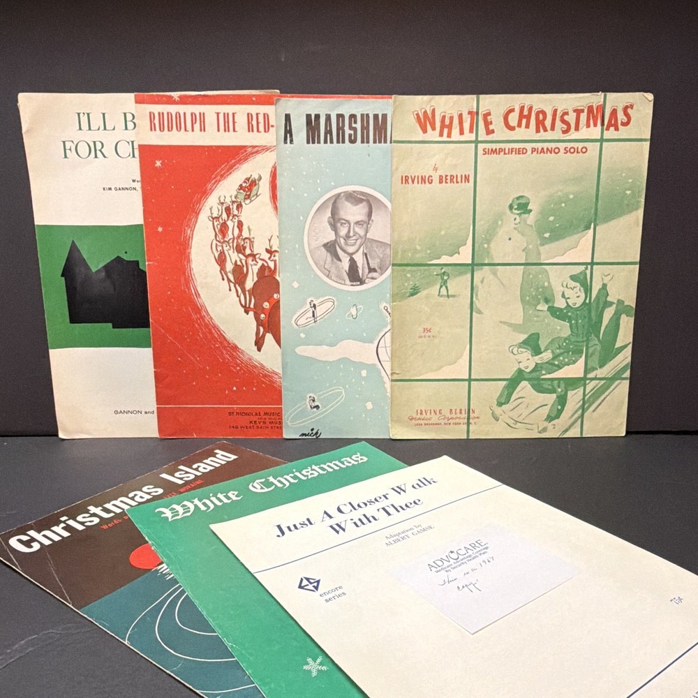 Irving Berlin Music Corp White Christmas Sheet Music Song Book Simplified Piano