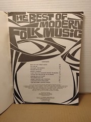 The Best of Modern Folk Music – 1972 – Vintage Cherry Lane Music Co. Song Book