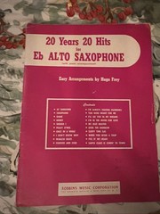 Robbins Music 20 Years 20 Hits Eb Alto Saxophone sheet music vintage