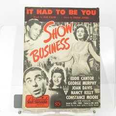 It Had To Be You Sheet Music from Show Business P/V/G 1944 Piano Guitar