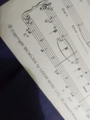 VANITY FAIR: EARLY IN THE MORNING (SHEET MUSIC)