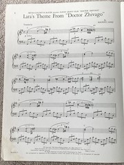 1965 LARA&rsquo;S THEME (Instrumental) from DOCTOR ZHIVAGO Sheet Music Maurice Jarre