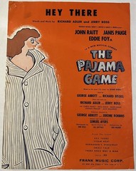 PAJAMA GAME Sheet Music Hey There Broadway Musical Tony Award Winner VTG 1954