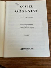The Gospel Organist Vol. One Arranger Harold De Cou 1965 Singspiration Pub
