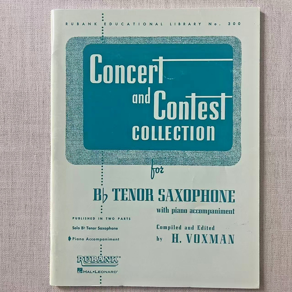Concert And Contest Collection for Bb Tenor Saxophone – Piano Accompaniment Only