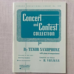Concert And Contest Collection for Bb Tenor Saxophone – Piano Accompaniment Only