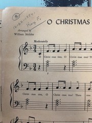 Vintage 1954 William Stickles Christmas Music Piano Instruction Book Chords