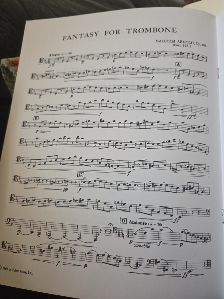 Fantasy For Trombone SOLO
