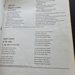 Vtg Peter paul and mary late again Guitar Vocal song book Sheet Music Notation