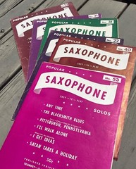 VTG c. 1940s-50s Chas H. Hansen Popular Saxophone Solos Music Books/Sheet Music