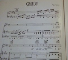 XANADU Movie Sheet Music OLIVIA NEWTON-JOHN Jeff Lynne ELECTRIC LIGHT ORCHESTRA