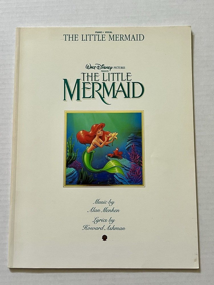 Disney Little Mermaid Piano Vocal Songbook 1990 Hal Leonard