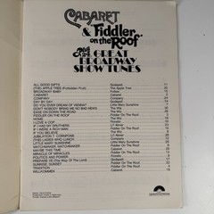 Vintage 1982 Cabaret Fiddler on the Roof Broadway Show Tunes Sheet Music C