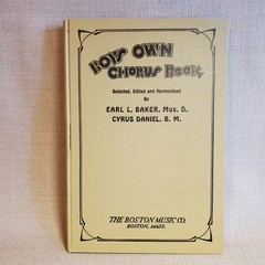 Vintage 1927 Boys Own Chorus Book Boston Music Co Hardcover Choral Sheet Music