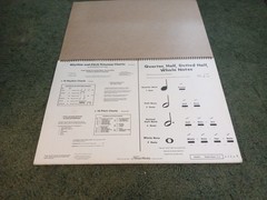 Vintage 1987 Rhythm Pitch Notation Carts Large Classroom Size Music Works OOAK