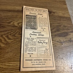 Robbins Community Sheet- Lets All Sing , Lyrics Pamphlet Circa 30s Robbins Music