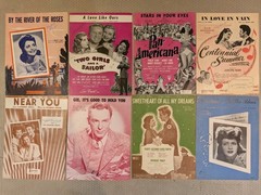 1940s Sheet Music Lot (8) WWII Era Movie Songs Spencer Tracy Lena Horne Jerome