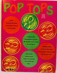 Vintage Sheet Music Book-Pop Tops-Piano-Vocal-Organ-Guitar-60+ Songs!!!
