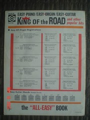 1965 KING OF THE ROAD AND OTHER POPULAR HITS SONG BOOK FOR PIANO/ORGAN/GUITAR