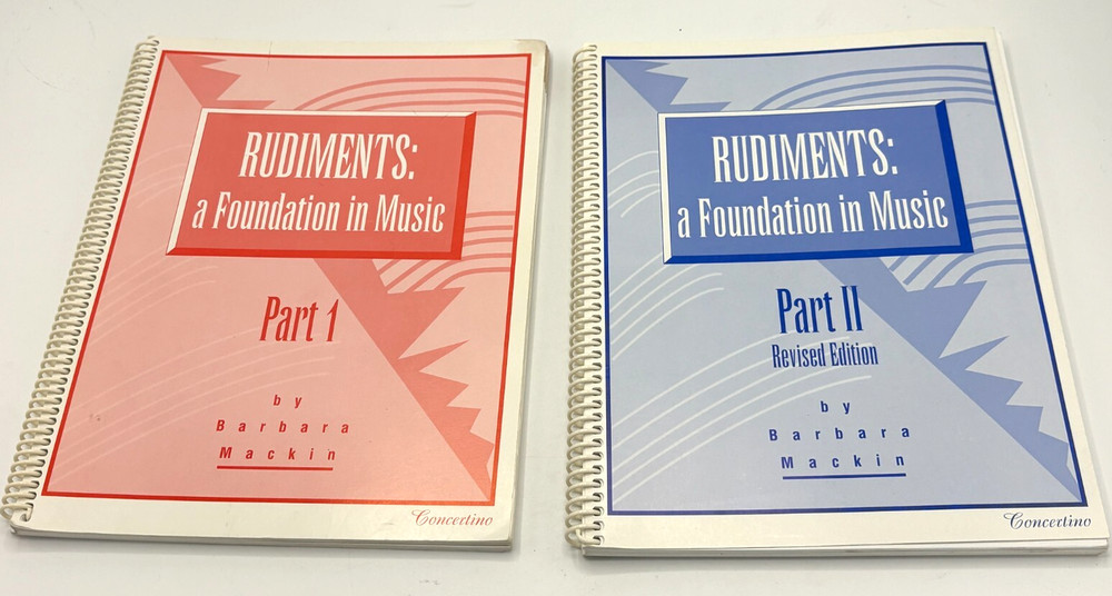 Rudiments: A Foundation in Music Part 1 & 2 by Barbara Mackin Sheet Music