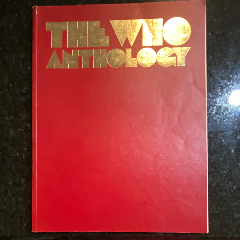 The Who Anthology Sheet Music Song Book Piano/Vocal Rock Collection
