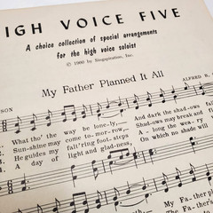 Lot of 3 Vintage SINGSPIRATION High and Low Voice Books 1940s 1960s Sheet Music