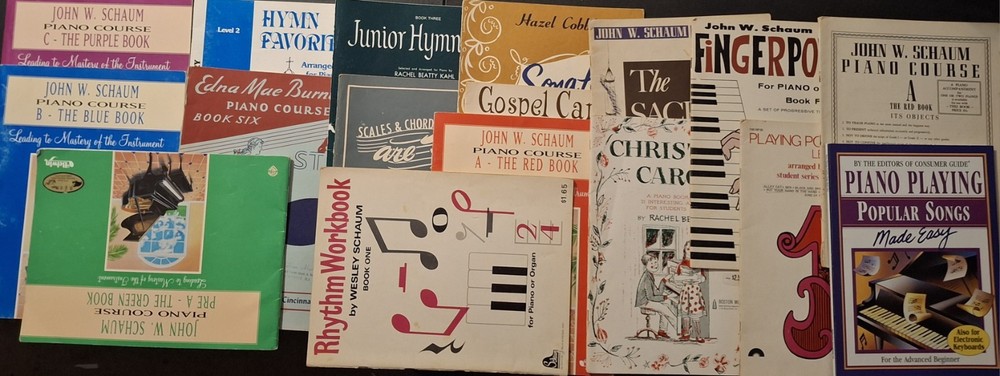 Lot of 17 Vintage Piano Books Sheet Music