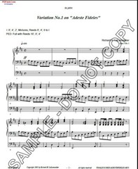 NEW Variation No. 1 on « Adeste Fideles » for organ MLB-960005.1