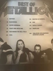 Metallica – Best Of – Guitar and Bass Tab / Tablature Book Transcribed Scores