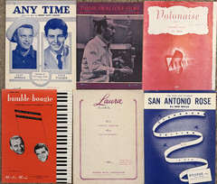 Vintage Piano Sheet Music Lot Of 33 Mixed Songs Classics Pop Folk Holiday Sheets