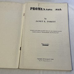 Promenade All Song-Dances Janet Tobitt 1947 Vintage Folk Dance Sheet Music Book