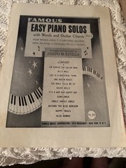 Vintage 1963 Sheet Music Moon River Simplified Piano Solo Henry Mancini