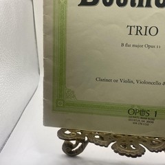 Vintage Edition Peters Beethoven Trio Op 11 Clarinet Violin Cello Piano Score