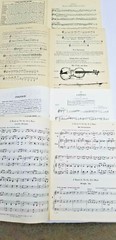 LOT OF4 MUSIC SHEETS BOOKS FOR STRINGS VIOLIN BASS VIOLA CELLO PIANO SCALES SET