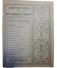 Open the Gates of the Temple Joseph Knapp Scared Gospel Piano Sheet Music 1954