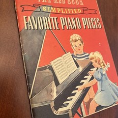 Vintage The Red Book Simplified Favorite Piano Pieces 1939 Whitman Songbook