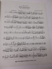 Enrique Granados Madrigal for Cello and Piano Sheet Music Masters Publications