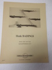 Henk Badings Kleine Suite for Two Recorders Sheet Music Edition Heuwekemeijer