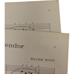 Autumn Splendor Waltz for Piano by Walter Rolfe 1943 Vintage Sheet Music