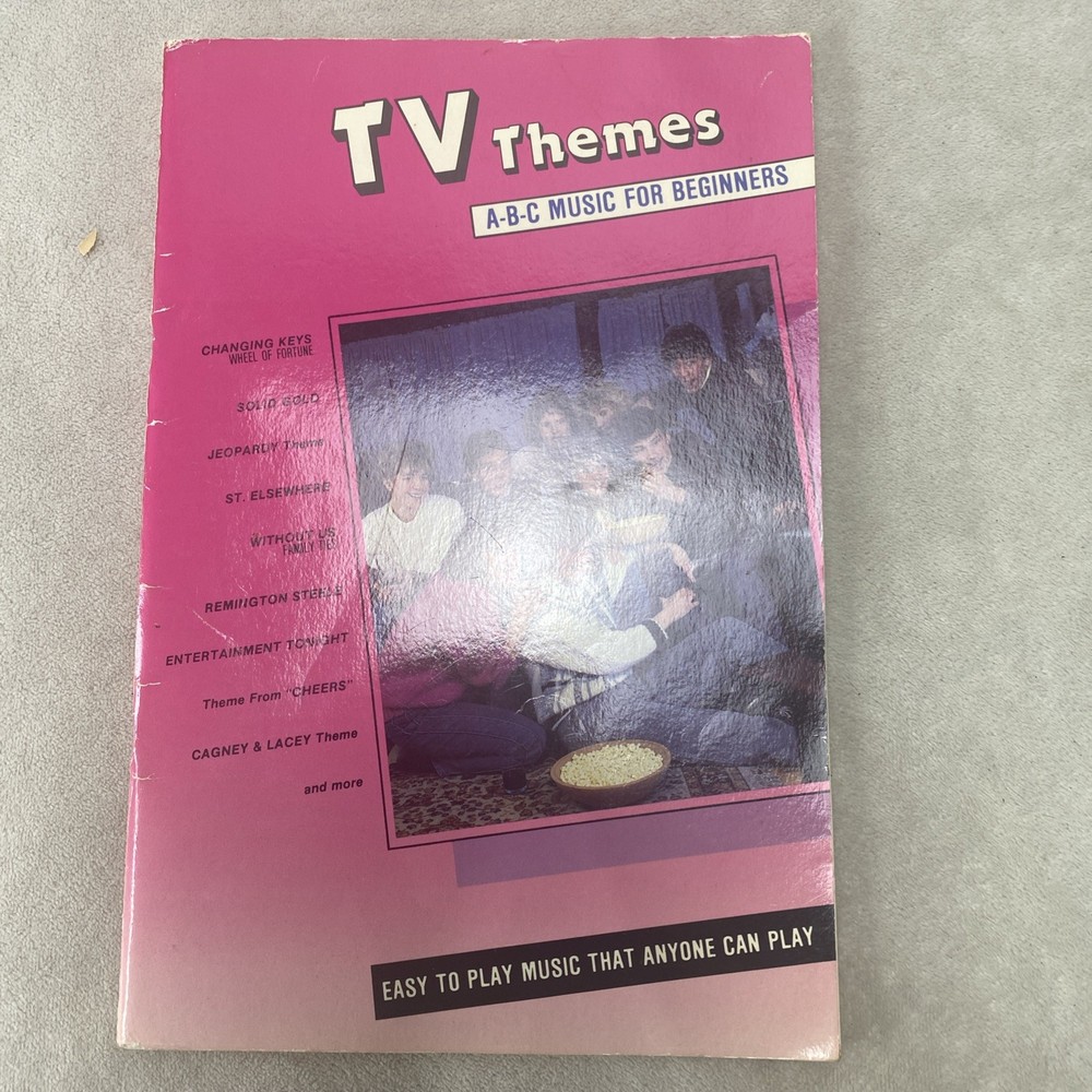 TV Themes ABC Music for Beginners Easy To Play Sheet Music Book 1987 Lyrics