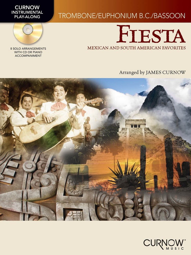 Fiesta for Trombone Solo Mexican Latin Folk Sheet Music Play-Along Book CD Pack