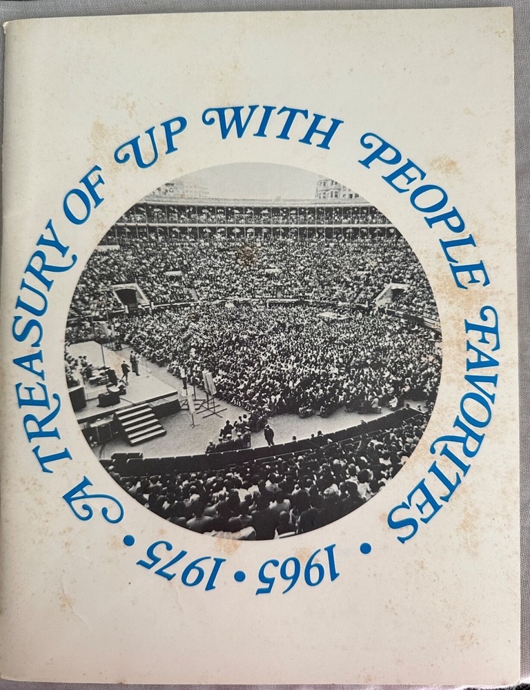 MUSIC BOOK: A Treasury Of Up With People Favorites 1965 -1975 Piano, guitar UWP