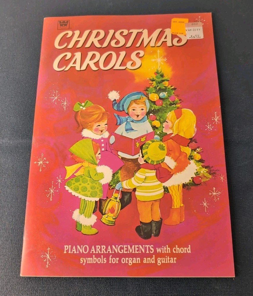Vintage 1957 Whitman Christmas Carols Book Piano,Organ,Guitar Arrangements