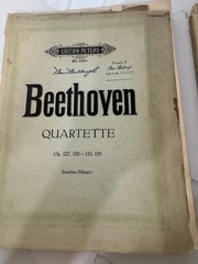 8 Antique Beethoven String Quartets Edition Peters Leipzig Complete Performance