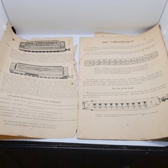 Vintage 1931 Hohner Chromonica Harmonica Instruction Book with Sheet Music