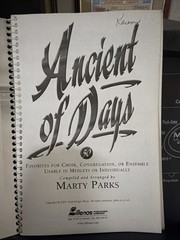 Praise & Worship Spiral Bound Songbook Ancient Days Marty Parks Piano/Vocal VG