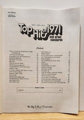 VTG TOP HITS OF 1971 and Great Standards All-Organ Sheet Music Book, Russ Taylor